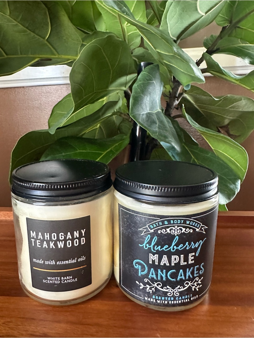 Bath & Body Works Blueberry Maple Pancakes , Mahogany Teakwood Scented